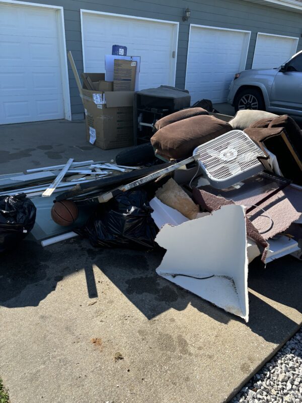 Junk Removal in the Driveway